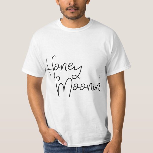 Honeymooning Honeymoon Honeymoonin' Couples Bride  Tシャツ (正面)