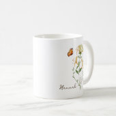 Honeysuckle Birth Month Flower コーヒーマグカップ (正面右)