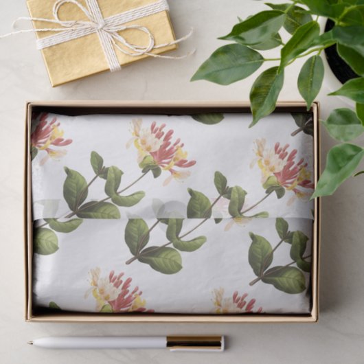 Honeysuckle Flower Pattern 薄葉紙 (ギフト)