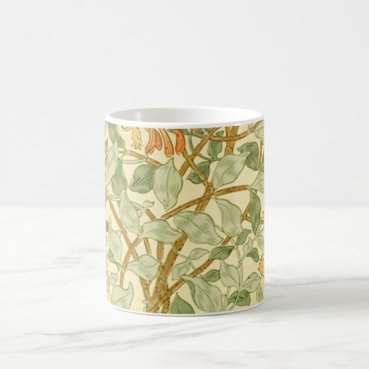 Honeysuckle Vine Greenery William Morris コーヒーマグカップ (中央)