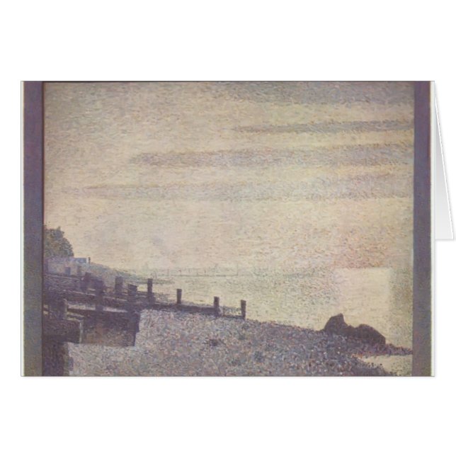 Honfleurのセーヌ河のゲオルゲスSeurat-の口 (正面横)