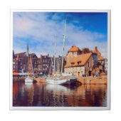 HONFLEUR – ドッキング – 古い桟橋 – パノラマ タイル (正面)