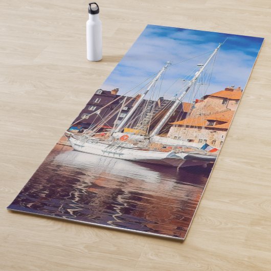HONFLEUR – ドッキング – 古い桟橋 – パノラマ ヨガマット (インサイチュ)