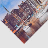 HONFLEUR – ドッキング – 古い桟橋 – パノラマ 薄葉紙 (詳細)