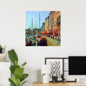 HONFLEUR – ドッキング – 表示 ポスター (ホームオフィス)