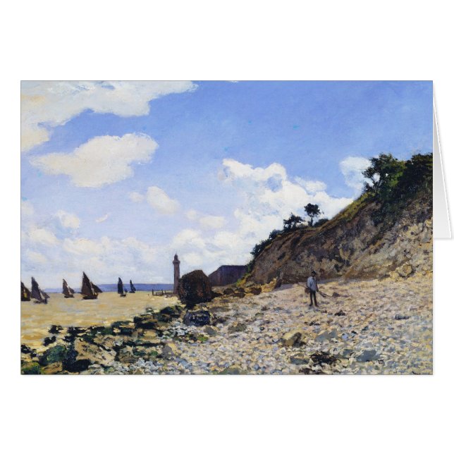 Honfleur、1865年のクロード・モネのビーチ (正面横)