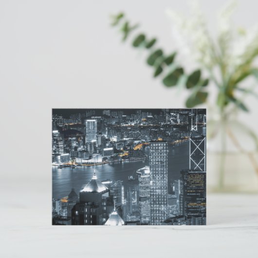 Hong Kong at night ポストカード (スタンド正面)