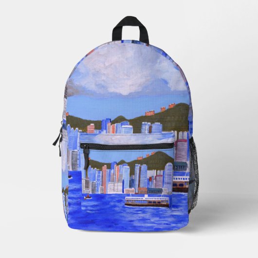 Hong Kong Backpack  プリントバックパック (正面)
