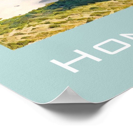 Hong Kong cable car travel wall decor ポスター (角)