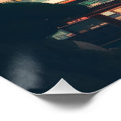 Hong Kong China Cityscape Travel Poster ポスター (コーナー)