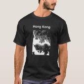 Hong Kong China Classic City Map Graphic Tシャツ (正面)