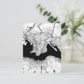 Hong Kong China Map ポストカード (スタンド正面)
