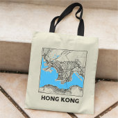 Hong Kong City Map Tote Bag トートバッグ