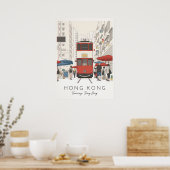 HONG KONG – DING DING TRAM ポスター (キッチン)