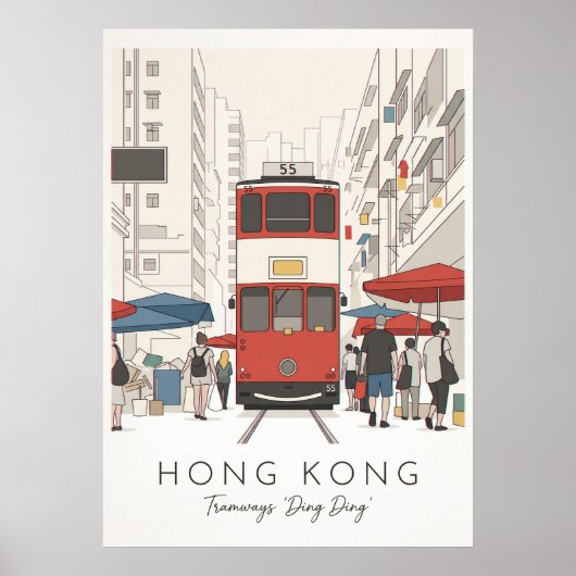 HONG KONG – DING DING TRAM ポスター (正面)