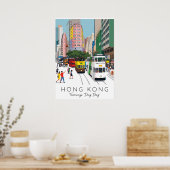 HONG KONG – DING DING TRAM ポスター (キッチン)