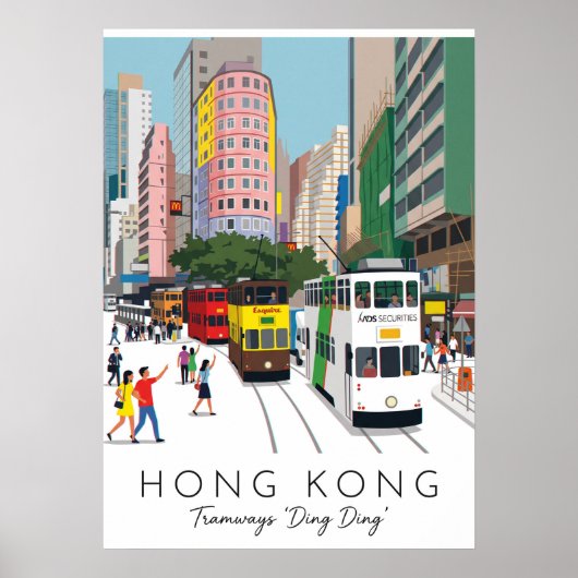 HONG KONG – DING DING TRAM ポスター (正面)