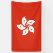 Hong Kong flag  横断幕 (縦)