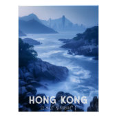 Hong Kong: La Perla de Oriente - Costa y Skyline ポスター (正面)