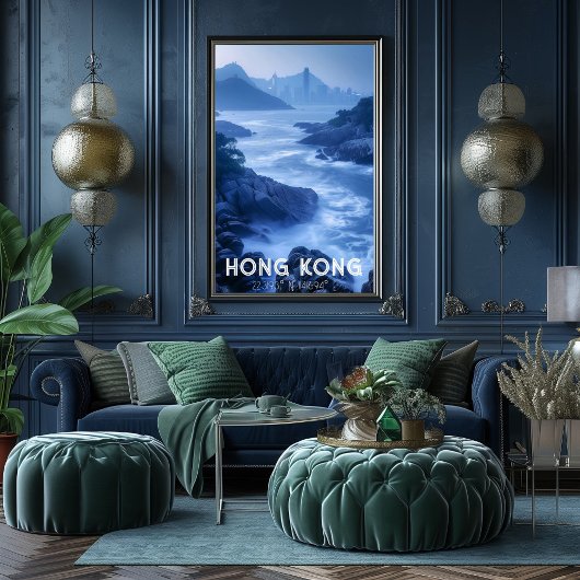 Hong Kong: La Perla de Oriente - Costa y Skyline ポスター
