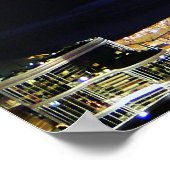 Hong Kong Nightscape Travel Poster ポスター (角)