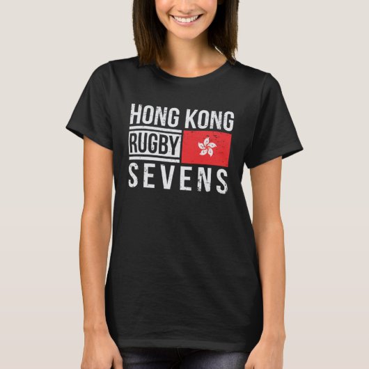 Hong Kong Rugby Sevens 7s Proud Fans of HK Team Su Tシャツ (正面)
