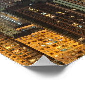 Hong Kong Skyline at Night Poster ポスター (角)