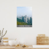 Hong Kong skyline Victoria'sPeak travel wall decor ポスター (キッチン)