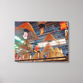 Hong Kong temple incense coils canvas print キャンバスプリント
