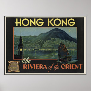 Hong Kong The Riviera of the orient ポスター
