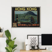 Hong Kong The Riviera of the orient ポスター (ホームオフィス)