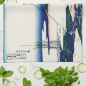 Honganjiの寺院からの日本のなヴィンテージの芸術富士 キッチンタオル (折り畳み)