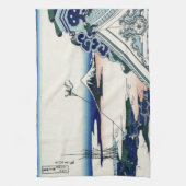 Honganjiの寺院からの日本のなヴィンテージの芸術富士 キッチンタオル (縦)