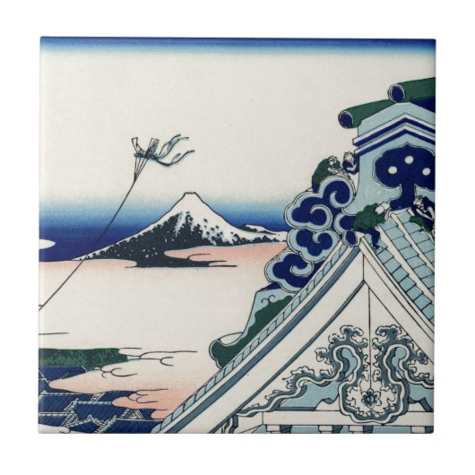 Honganjiの寺院からの日本のなヴィンテージの芸術富士 タイル (正面)