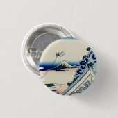Honganjiの寺院からの日本のなヴィンテージの芸術富士 缶バッジ (正面&裏面)