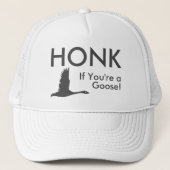 HONKあなたはもしグースことわざおもしろいオーバルステッカー キャップ (正面)
