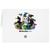 HONKカナおもしろいダガチョウのグリーティングカード (裏面横)