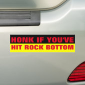 HONK もし YOU HIT LOCK BOTTOM バンパーステッカー (車上)