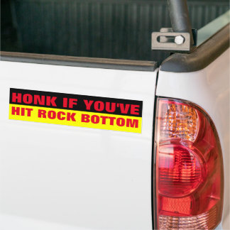 HONK もし YOU HIT LOCK BOTTOM バンパーステッカー