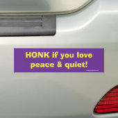 HONK バンパーステッカー (車上)