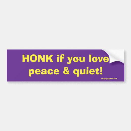 HONK バンパーステッカー (正面)