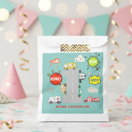 Honk beep toot車の最初の男の子の誕生日 フェイバーバッグ