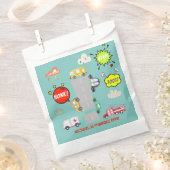 Honk beep toot車の男の子の誕生日 フェイバーバッグ (クリップ留めされた状態)