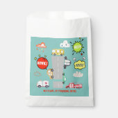 Honk beep toot車の男の子の誕生日 フェイバーバッグ (正面)
