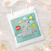 Honk beep toot車の男の子の誕生日 フェイバーバッグ (クリップ留めされた状態)