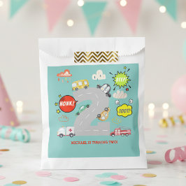 Honk beep toot車の男の子の誕生日 フェイバーバッグ