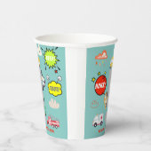 Honk beep toot車の男の子の誕生日 紙コップ (右)