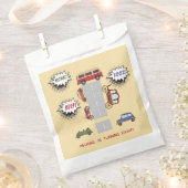 Honk beep toot retro車の男の子の誕生日 フェイバーバッグ (クリップ留めされた状態)