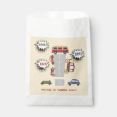 Honk beep toot retro車の男の子の誕生日 フェイバーバッグ (正面)