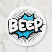 Honk beep vroomモンスタートラックの感謝してい男の子よ フェイバータグ (裏面)